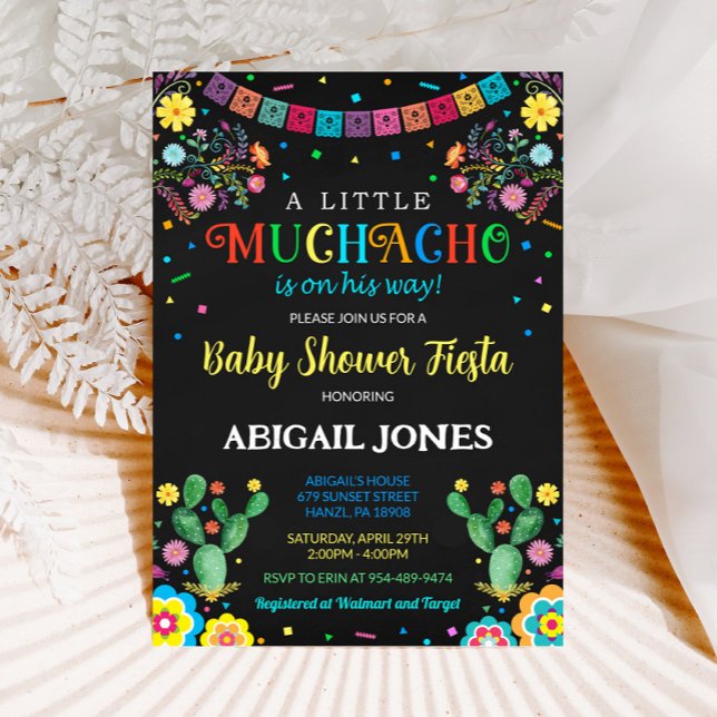 A little muchacho baby shower invitation (Creator Uploaded)