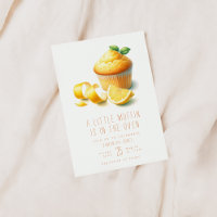 A Little Muffin Is In The Oven Baby Shower Invite