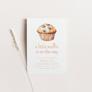 A Little Muffin Is On The Way Baby Shower Invite
