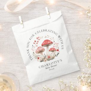 A Little Mushroom Wildflowers Baby Shower  Favour Bag