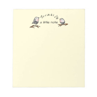 A Little Note Songbird Notepad