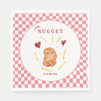 A Little Nugget on the Way Baby Shower Napkin