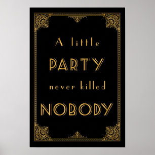 a little party gatsby inspired wedding sign