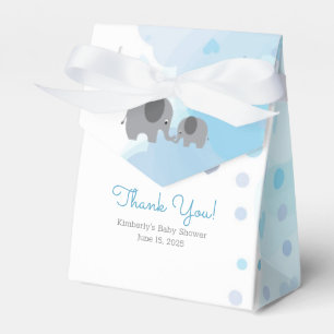A Little Peanut Elephant Boy Baby Shower Favour Box