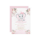 A Little Peanut Floral Elephant Girl Baby Shower  