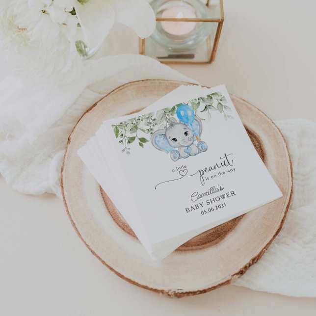 A Little Peanut Is On The Way Baby Shower  Napkin (Creator Uploaded)