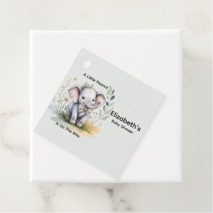 A Little Peanut Is On The Way Boy Baby Shower  Favour Tags