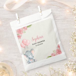 A Little Peanut is on the Way Elephant Favour Bag