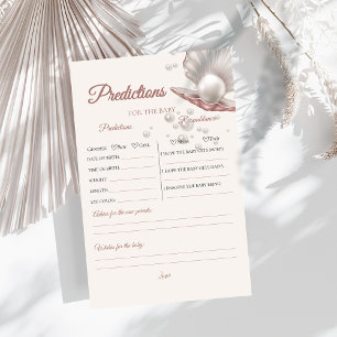 A little pearl baby shower Predictions Game