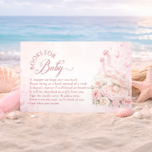A Little Pearl Girl Baby Shower Books For Baby Enclosure Card