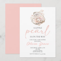 A Little Pearl Is On The Way Coastal Baby Shower