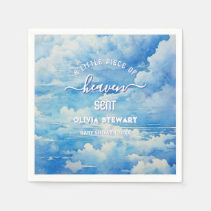 A little piece of heaven sent Baby Shower Napkins