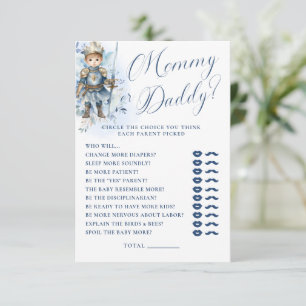 A Little Prince Royal Blue Shower Mummy Or Daddy Invitation