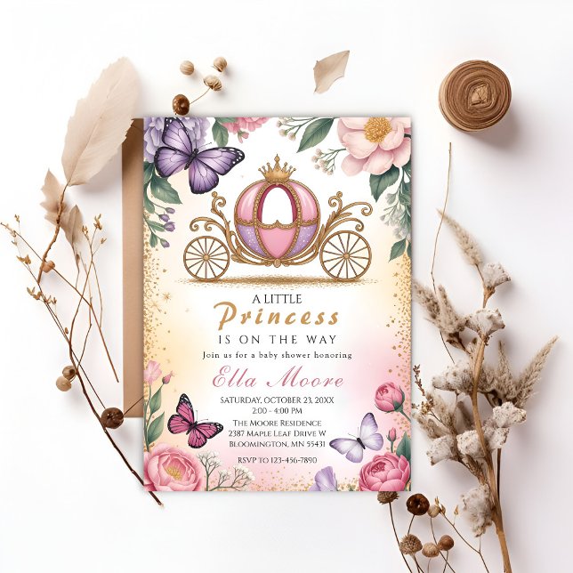 A Little Princess Baby Shower Invitation (Creator Uploaded)