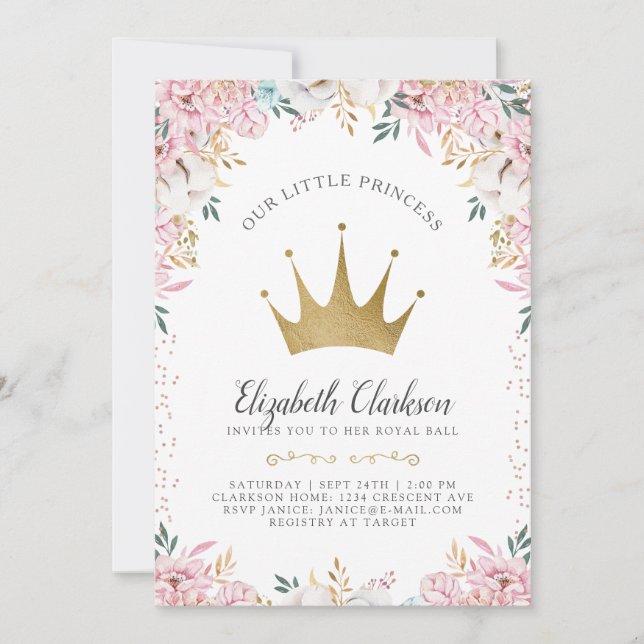 A Little Princess Birthday Card (Front)