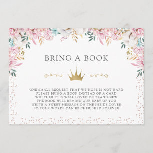 A Little Princess Bring a Book Invitation