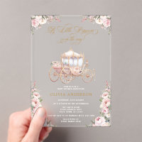 A Little Princess Carriage Pink Floral Baby Shower
