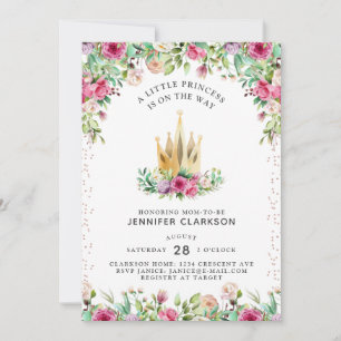 A Little Princess Floral Invitation
