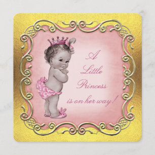 A Little Princess is on Her Way Baby Shower Invitation