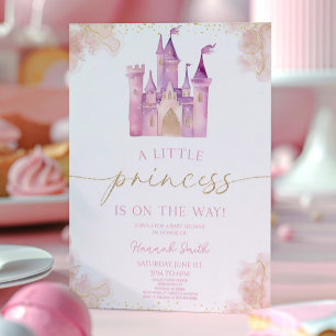 A Little Princess Royal Castle Baby Shower Invitation