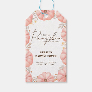 A Little Pumpkin Baby Shower Favour Tag