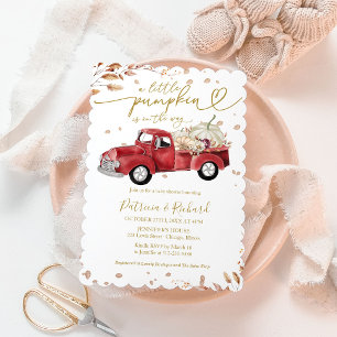 A Little Pumpkin Baby Shower Invitation