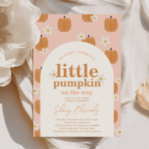 A Little Pumpkin Baby Shower Invitation