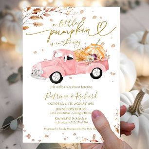A Little Pumpkin Baby Shower Invitation