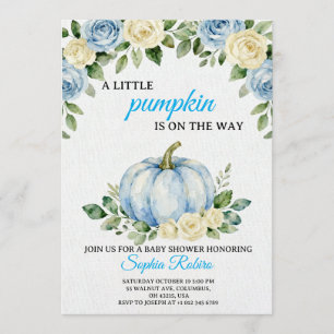 A Little Pumpkin” Baby Shower Invitation