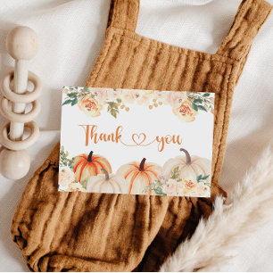 A Little Pumpkin Baby Shower Thank You Card