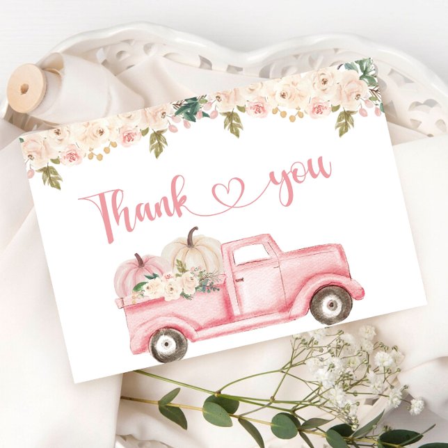 A Little Pumpkin Baby Shower Thank You Card (Creator Uploaded)