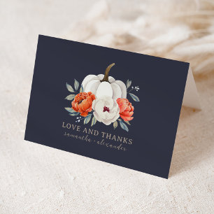 A Little Pumpkin Baby Shower Thank You Card
