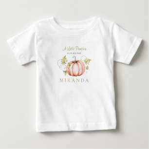 A Little Pumpkin Baby Shower Watercolor Baby T-Shirt