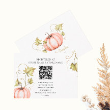 A Little Pumpkin Baby Shower Website QR code 