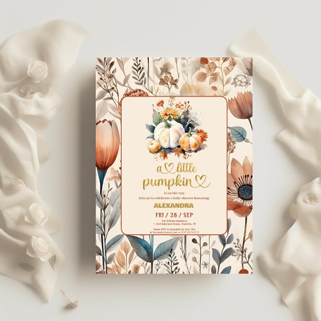 A little pumpkin budget baby shower flyer (Creator Uploaded)