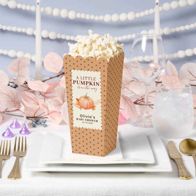 A Little Pumpkin Cute Fall Rustic Baby Shower Favour Box (Wedding)