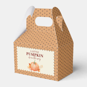 A Little Pumpkin Cute Fall Rustic Baby Shower Favour Box