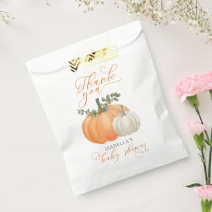 A Little Pumpkin Fall Autumn Baby Shower  Favour Bag