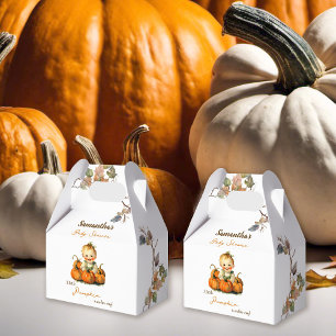 A Little Pumpkin Fall Autumn Baby Shower Favour Box