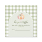 A Little Pumpkin Fall Baby Shower Diaper Raffle