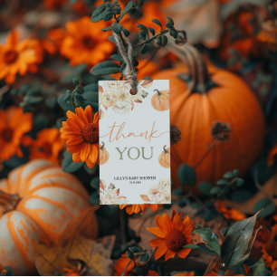 A Little Pumpkin Fall Baby Shower Gift Tags
