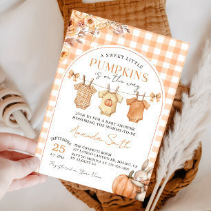 A Little Pumpkin Fall Baby Shower Invitation