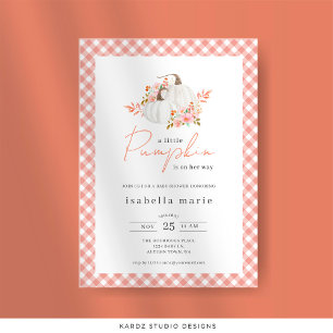 A Little Pumpkin Fall Baby Shower Invitation