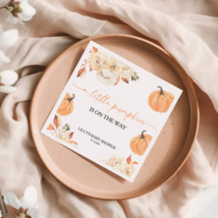 A Little Pumpkin Fall Baby Shower  Napkin