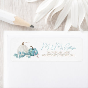 A Little Pumpkin Fall Baby Shower Return Address Label