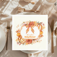 A Little Pumpkin Fall Floral Baby Shower