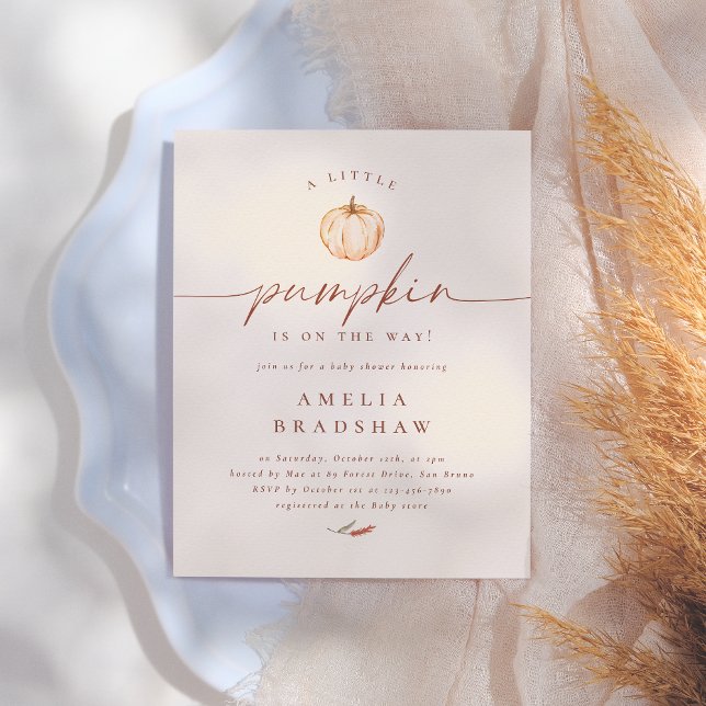 A Little Pumpkin Floral Budget Fall Baby Shower (Creator Uploaded)