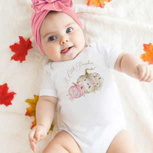 A Little Pumpkin Girl Baby Bodysuit