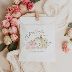 A Little Pumpkin Girl Baby Shower Favour Bag