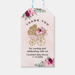 A Little Pumpkin Girl Baby Shower Gift Tags